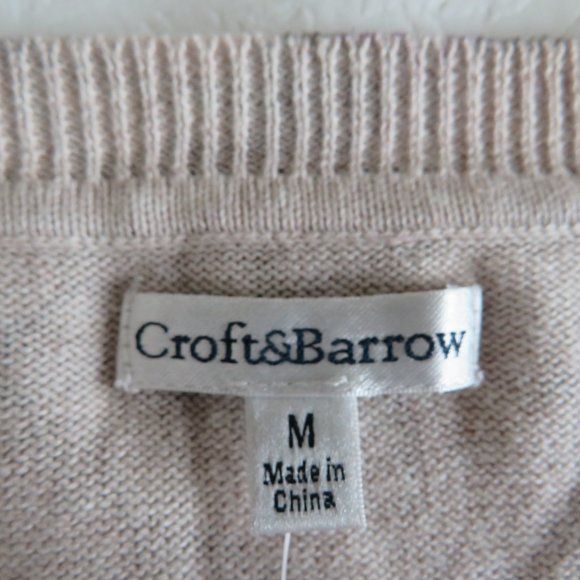 NWT Croft & Barrow Women’s V-neck Floral Motif Knit Top M - Picture 7 of 11